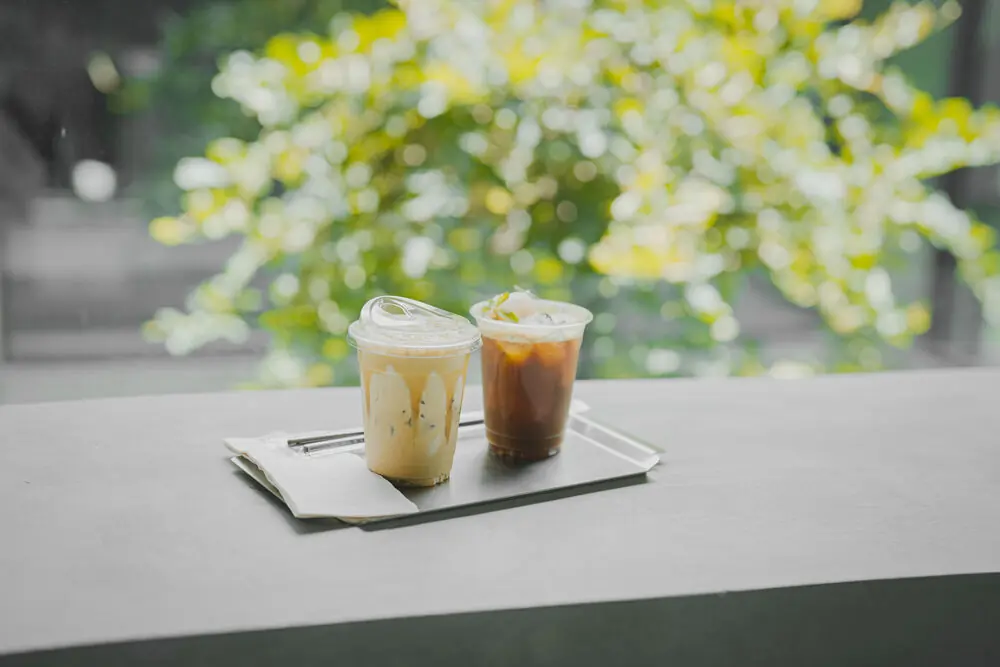Café helado con hielo