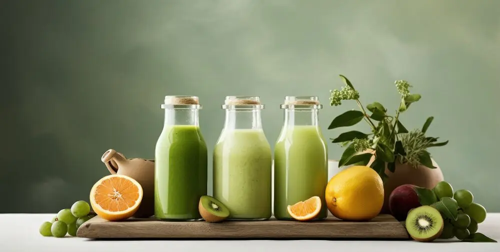 Jugos naturales con fruta fresca